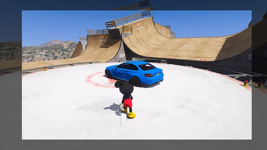 Mickey Race Mega Ramp Car