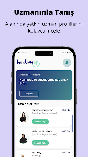 Android application Healmeup Online Therapy screenshort