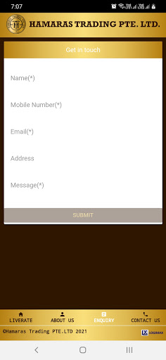 Hamaras Trading PTE.LTD Screen 3