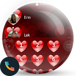 Cover Image of Download Theme Dialer Love Red Heart  APK