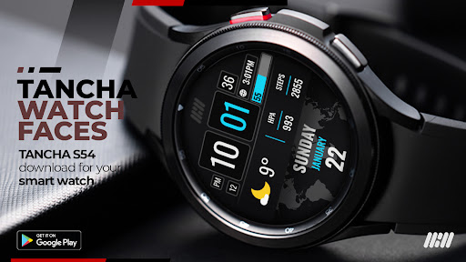 Android application Tancha S54 Digital Watch Face screenshort