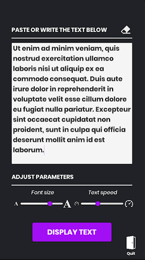 PromptPro: Text autoscrolling Screen 2