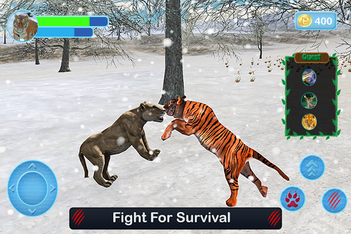 Wild White Tiger Jungle Hunt