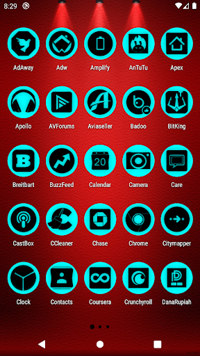 Oreo Cyan Icon Pack P2 Screen 2