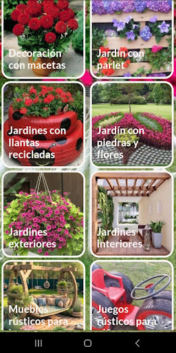 Android application Diseño de jardines screenshort
