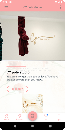 Android application CY pole studio screenshort