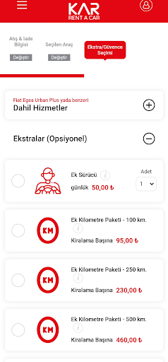 Kar Rent A Car Screen 3