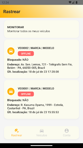 WV Rastreamento Screen 3