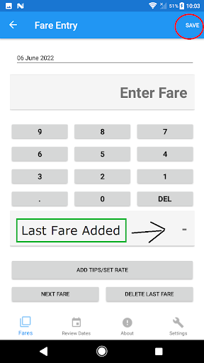 Daily Fare Calculator Screen 2