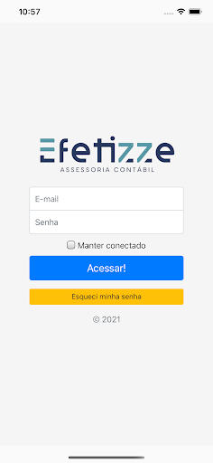 Android application Efetizze Assessoria screenshort