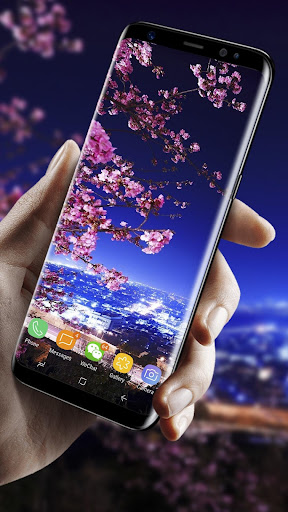 Romantic Sakura 3D Live Wallpa Screen 2