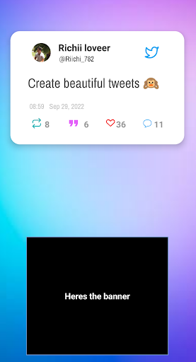 Android application Beautiful Tweets screenshort