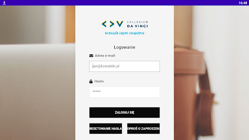 Android application CDV E-learning screenshort