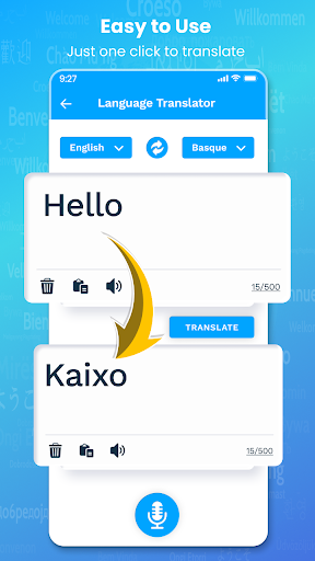 Android application English To Basque Translator screenshort
