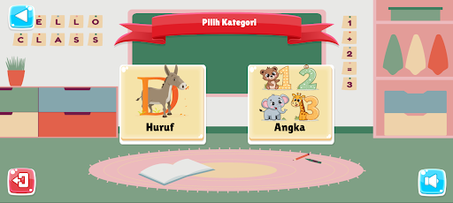 Mengenal Huruf dan Angka Captura de Pantalla del Juego Android 1