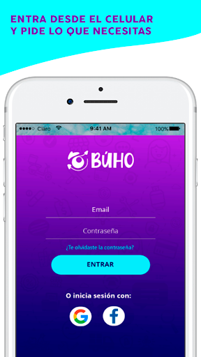 Android application Búho App screenshort