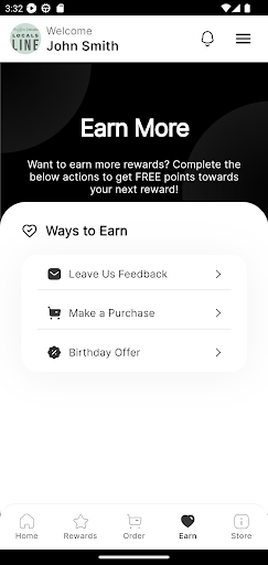 Screenshot of Persephone Bakery Rewards