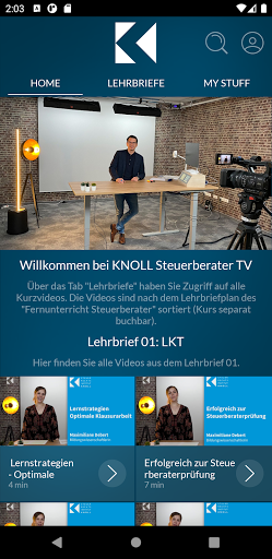 Android application KNOLL Steuerberater TV screenshort