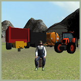 Farming 3D: Tractor Parking icon