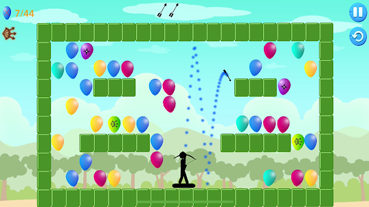 Stickman Archer : Balloon Pop