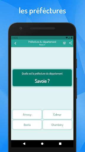 Screenshot of Quiz - French Departments