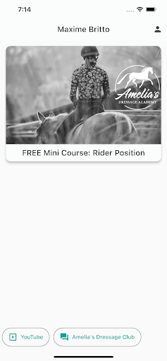 Android application Amelia's Dressage Academy screenshort