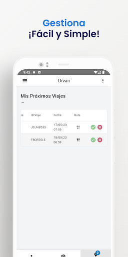 Urvan Conductores Screen 3