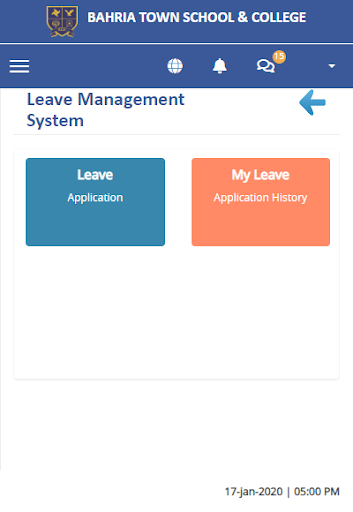 BTSC Staff Portal Screen 3