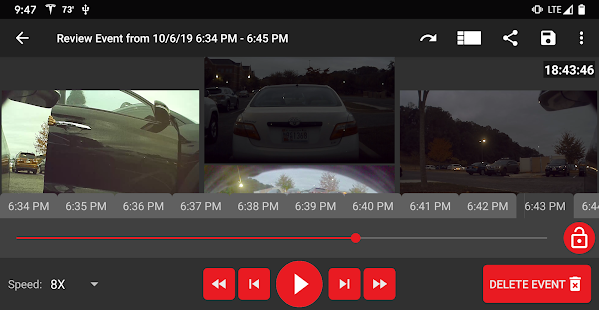 TeslaCam / Sentry Reviewer Screenshot