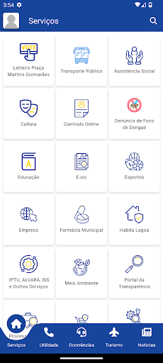 Android application Lagoa Digital screenshort