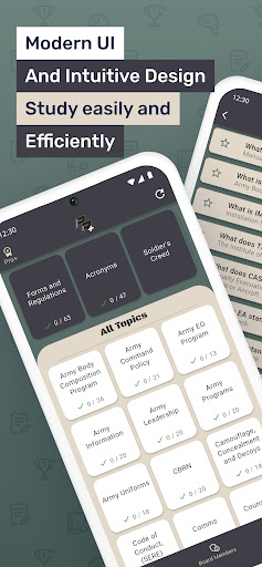 Android application Promotion Ready - Army screenshort