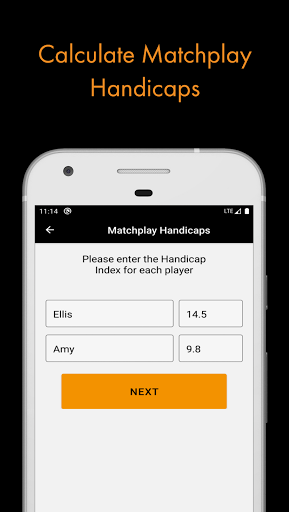 Handicap Calculator Screen 2