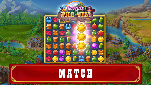Jewels of the Wild West・Match3 15