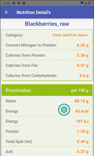 Nutritions Screen 3