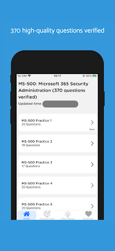Android application MS-500 Exam 370-Questions 2024 screenshort