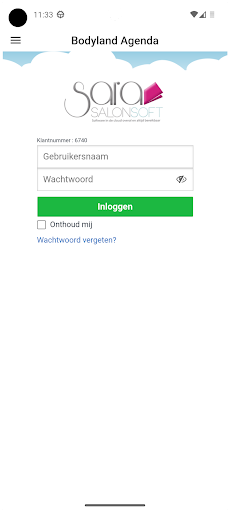 Android application Agenda Bodyland screenshort