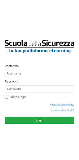 Android application Scuola della Sicurezza screenshort