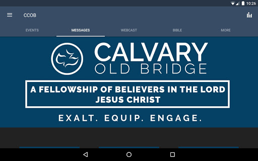 Screenshot of Calvary Chapel Old Bridge