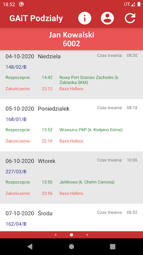 GAiT Podziały Screen 2