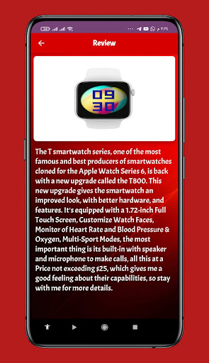 Android application t800 ultra smart watch Guide screenshort