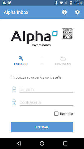 Android application Alpha Inbox screenshort
