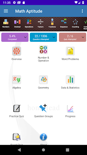 Android application Math for PRAXIS ® Lite screenshort