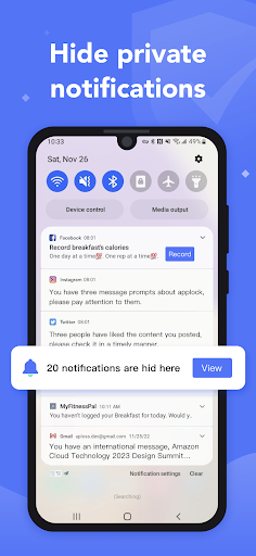 Screenshot of Lockio, Fingerprint App locker