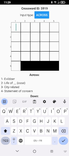 Almost Unlimited Crosswords Screen 2