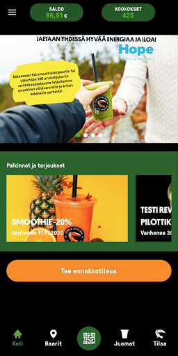 Android application Jungle Juice Bar screenshort