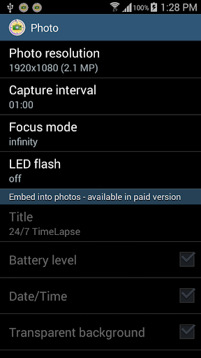 24/7 Time Lapse Lite Screen 3