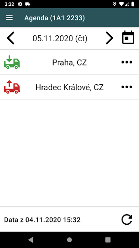 Android application Cargy screenshort