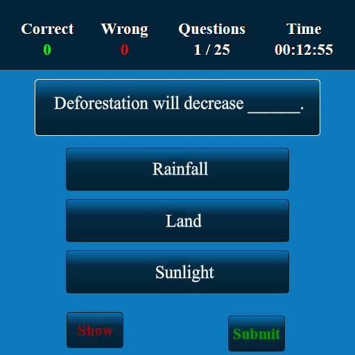 Ecology MCQ Screen 2