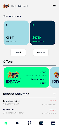 Android application IPB Pay screenshort