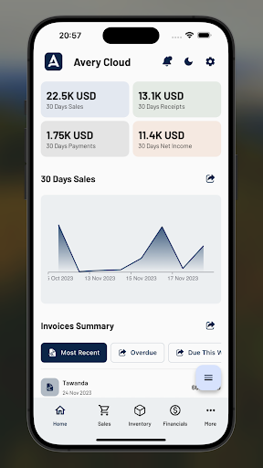 Android application Avery Cloud screenshort
